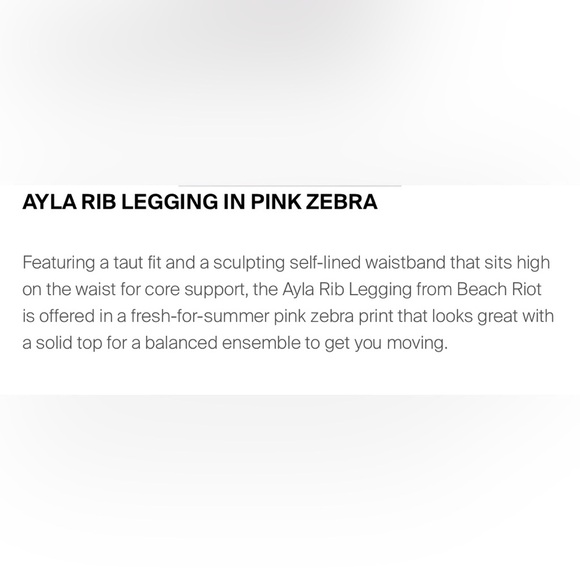 NWOT Beach Riot Ayla Ribbed Leggings - Picture 12 of 12